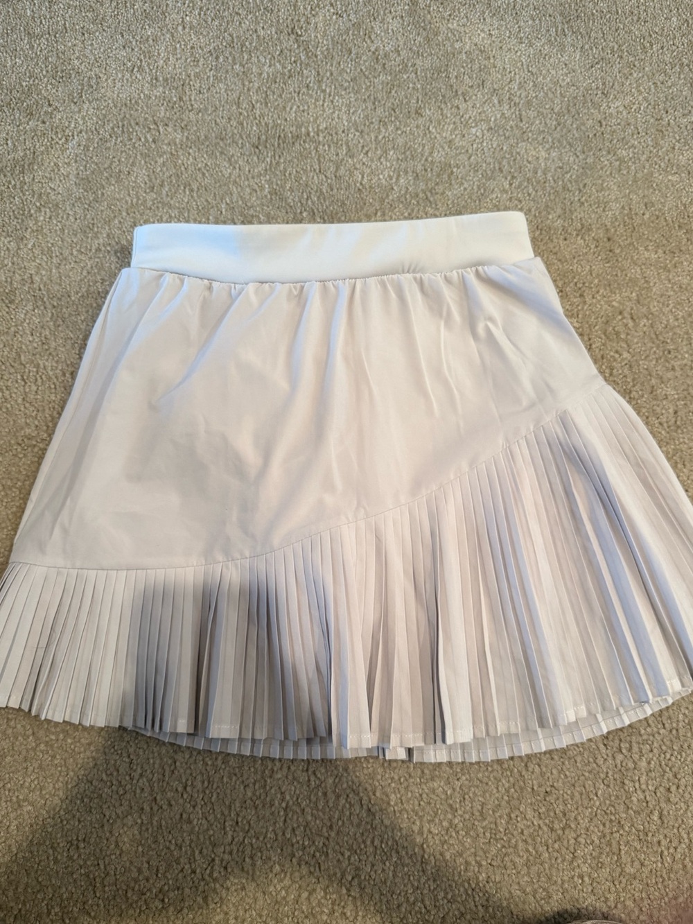 SPANX Light Grey Pleated Athletic Skirt